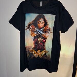 Wonder Woman Black 100% cotton T-Shirt for men & women Large Size Brand New